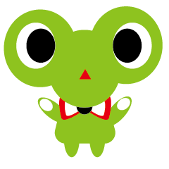 [LINEスタンプ] Big eye frogs
