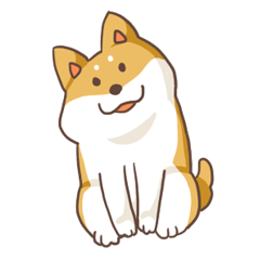 [LINEスタンプ] Three colors shiba inu