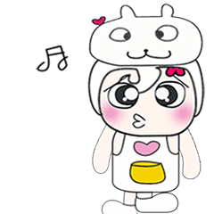 [LINEスタンプ] My name is Yoshida. Rabbit..^^