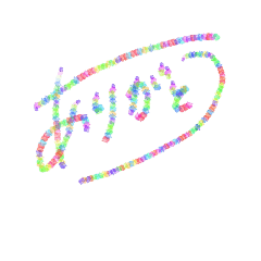 [LINEスタンプ] カラフル文字。