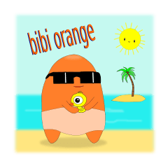 [LINEスタンプ] Bibi Orange