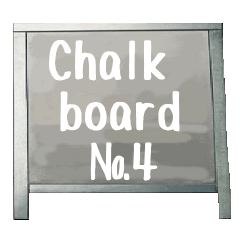 [LINEスタンプ] Chalk board 4 (English)