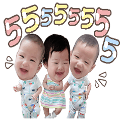 [LINEスタンプ] Triplets P