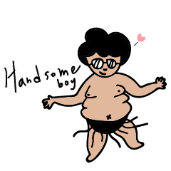 [LINEスタンプ] sumo Arouses love Eの画像（メイン）