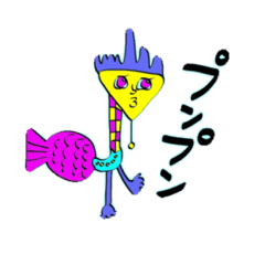 [LINEスタンプ] カラフルキャラクター8