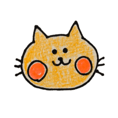 [LINEスタンプ] ねこくんと女の子。