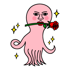 [LINEスタンプ] ハンサムなタコさん