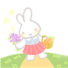[LINEスタンプ] キャシー - かわいい小さなウサギ