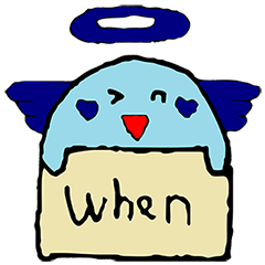 [LINEスタンプ] Cute blue Anglov