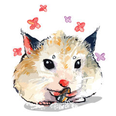 [LINEスタンプ] Butter Hamster