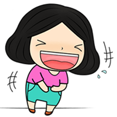 [LINEスタンプ] Tete : Big head girl