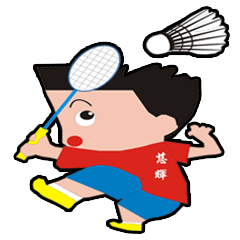 [LINEスタンプ] Charity badminton
