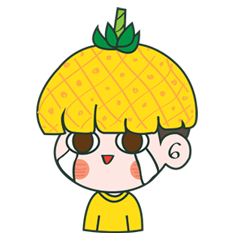 [LINEスタンプ] Yellow Pineapple