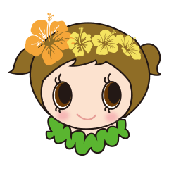 [LINEスタンプ] Cutie Hula girl Sticker