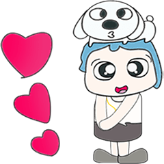 [LINEスタンプ] Mr. Naoki and dog. Love dog..^^