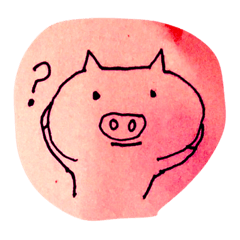[LINEスタンプ] Pig paper