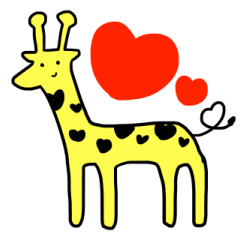 [LINEスタンプ] きりんがお返事