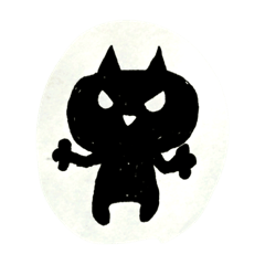 [LINEスタンプ] Black catty