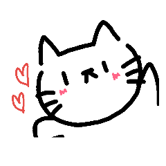[LINEスタンプ] 表情をあまりかえないねこ