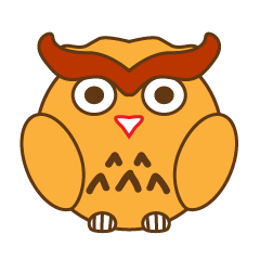 [LINEスタンプ] Owl - peas