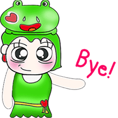 [LINEスタンプ] Miss. Minami and Frog...