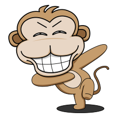 [LINEスタンプ] Gaakey monkey