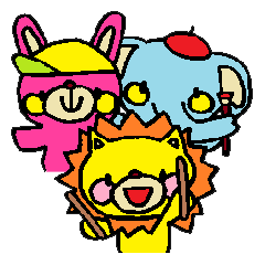 [LINEスタンプ] お祭り好きの可愛いどうぶつ達