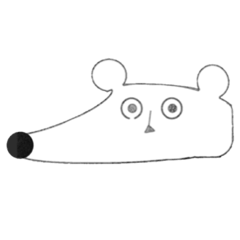 [LINEスタンプ] シュールすぎるネズミ。