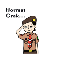 [LINEスタンプ] scout emot
