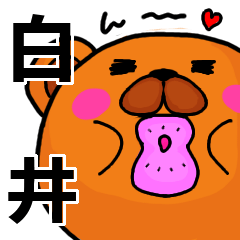 [LINEスタンプ] 白井より愛を込めて（名前スタンプ）