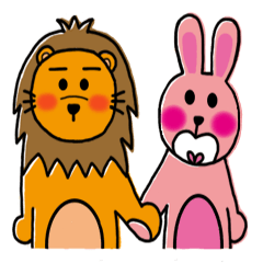 [LINEスタンプ] Mr. Lion ＆ Mimi