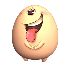 [LINEスタンプ] Funny and lovable :eggmoni