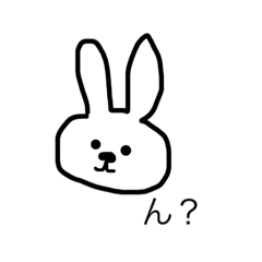 [LINEスタンプ] 適当に生きてるうさぎ