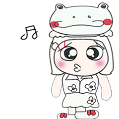 [LINEスタンプ] Miss. Yukari and Frog..^^