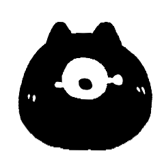 [LINEスタンプ] Black ball want something