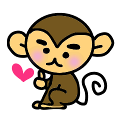 [LINEスタンプ] サルのさるのすけ