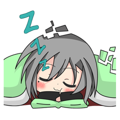 [LINEスタンプ] Pie Pixels girl