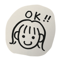 [LINEスタンプ] Girl's face stickers