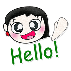 [LINEスタンプ] Miss. Hana ^_^