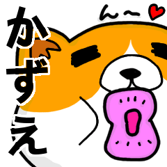 [LINEスタンプ] かずえより愛を込めて（名前スタンプ・猫）