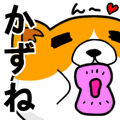 [LINEスタンプ] かずねより愛を込めて（名前スタンプ・猫）