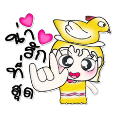 [LINEスタンプ] Hi！>> Miss. Sayo << Love Bird..^_^