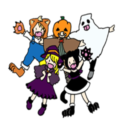 [LINEスタンプ] Halloween Children