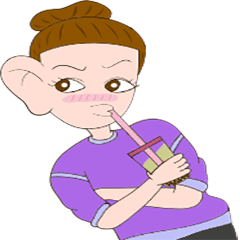 [LINEスタンプ] Bun Girl: Pooyin Hua Jook