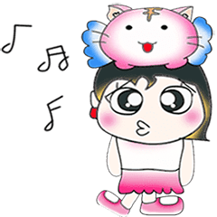 [LINEスタンプ] My name is Yumiko. Love cat..^^