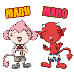[LINEスタンプ] Maru ＆Maro