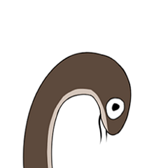 [LINEスタンプ] In Summer, Eel (silent version)