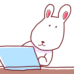 [LINEスタンプ] 毎日使える。とぼけたウサギ