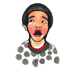 [LINEスタンプ] Eyebrow Bangs is me