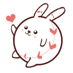 [LINEスタンプ] 野球ボールウサギ ベイ